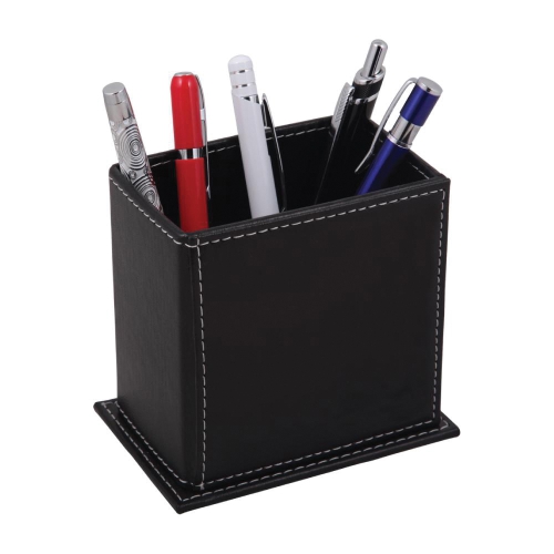 Faux Leather Pen Holder