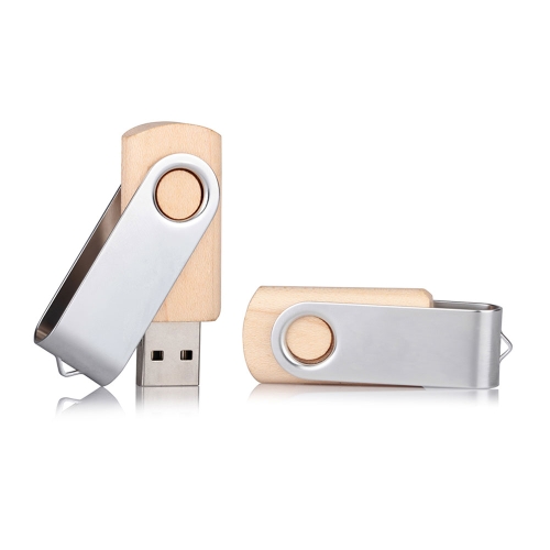 32 GB Wooden Swivel Cover USB Memory Stick