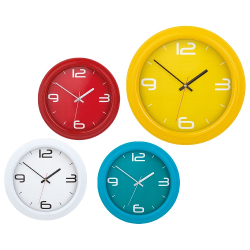 Colorful Dial Plastic Wall Clock