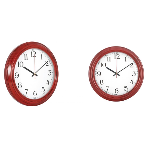 Wood Pattern Plastic Wall Clock