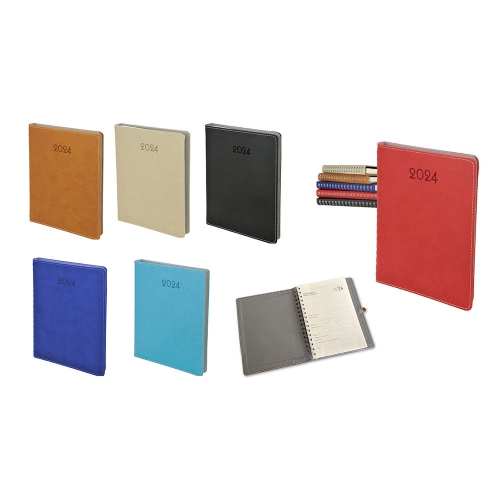 Spiral Agenda with Thermo Leather Cover