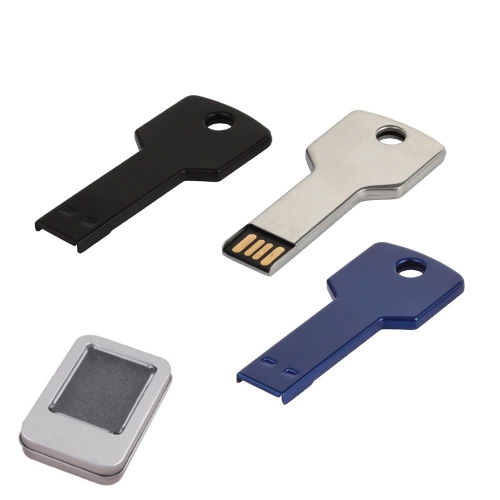 Memorie USB cu cheie metalică de 16 GB