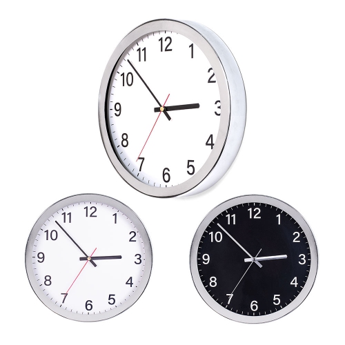 Chrome Framed Wall Clock