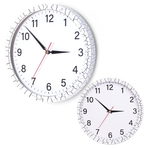 Cracked Patterned Plastic Wall Clock (350 mm)