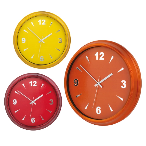 Wood Pattern Plastic Wall Clock