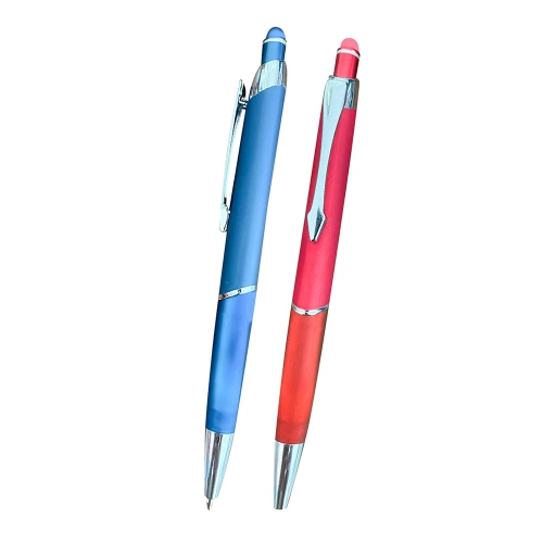 Push-On Two-Color Highlighter Pen