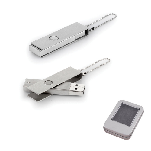 16 GB metallnyckelring USB-minne