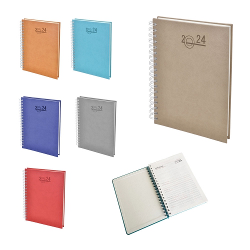 Spiral Agenda med Thermo Leather Cover