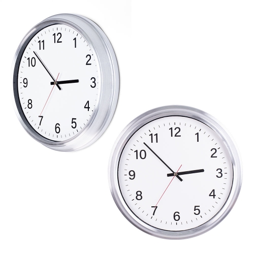 Aluminum Framed Wall Clock