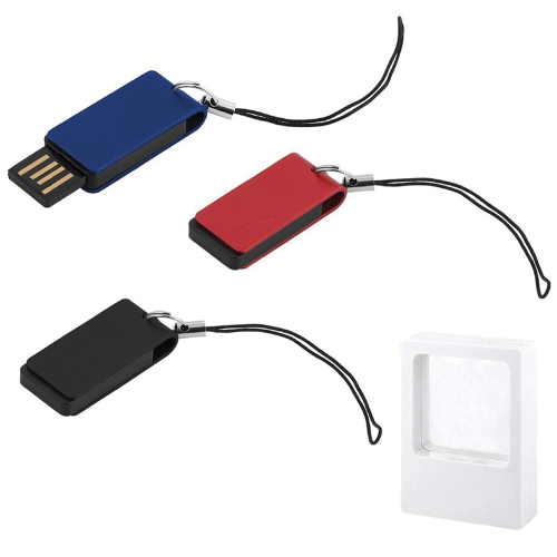 16 GB vridbart USB-minne i aluminium