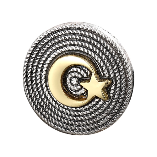 Turkish Flag Enameled Collar Badge (With Pins)