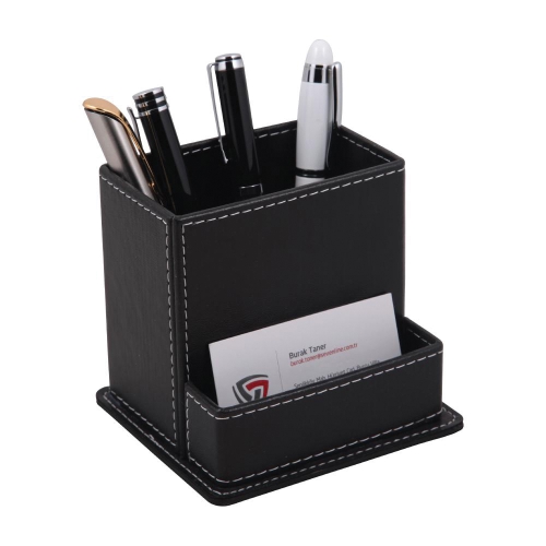 Faux Leather Pen Holder