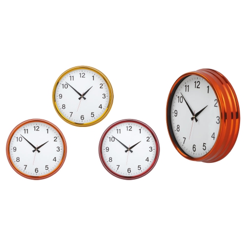 Wood Patterned Plastic Wall Clock