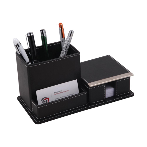 Faux Leather Pen Holder