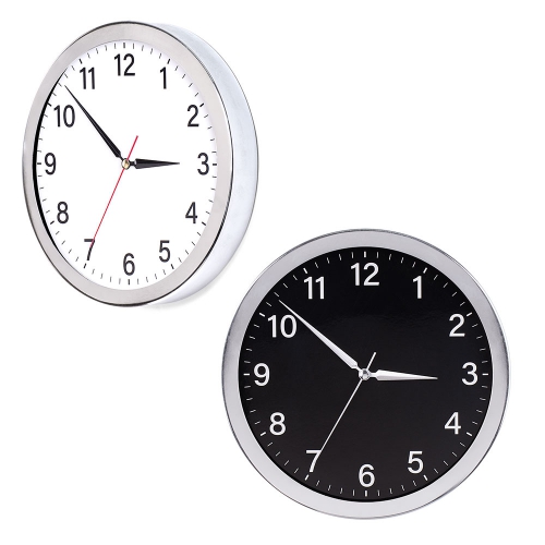 Chrome Framed Wall Clock