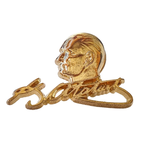 Ataturk Cast Collar Badge (med nål)