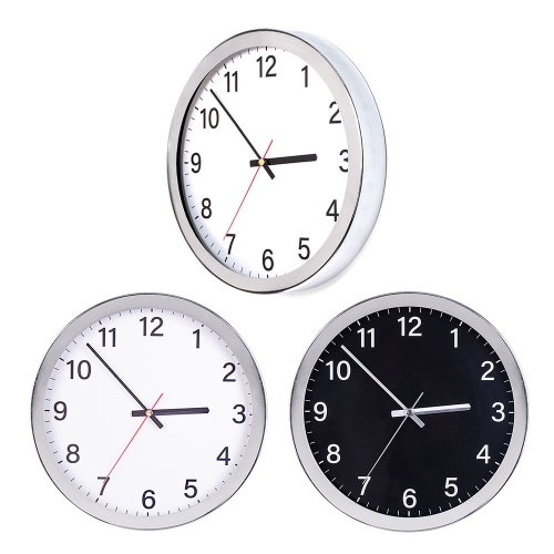 Chrome Framed Wall Clock